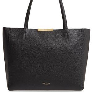 Ted Baker Clarkia Bovine Leather Bow Shopper Tote